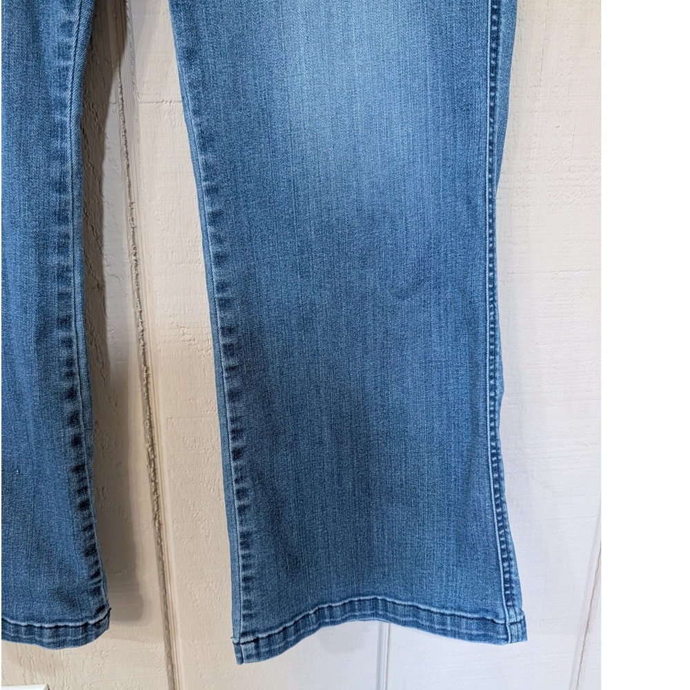 Spanx Denim Cropped Kick Flare Jeans Vintage Wash 1X Tall 20541T - Picture 7 of 12